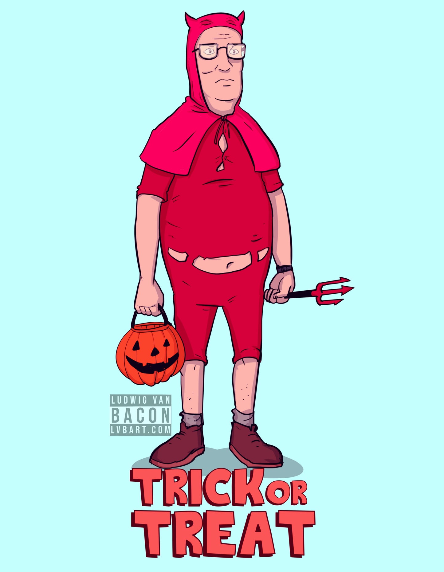 Trick Or Treat Hank Fine Art Print