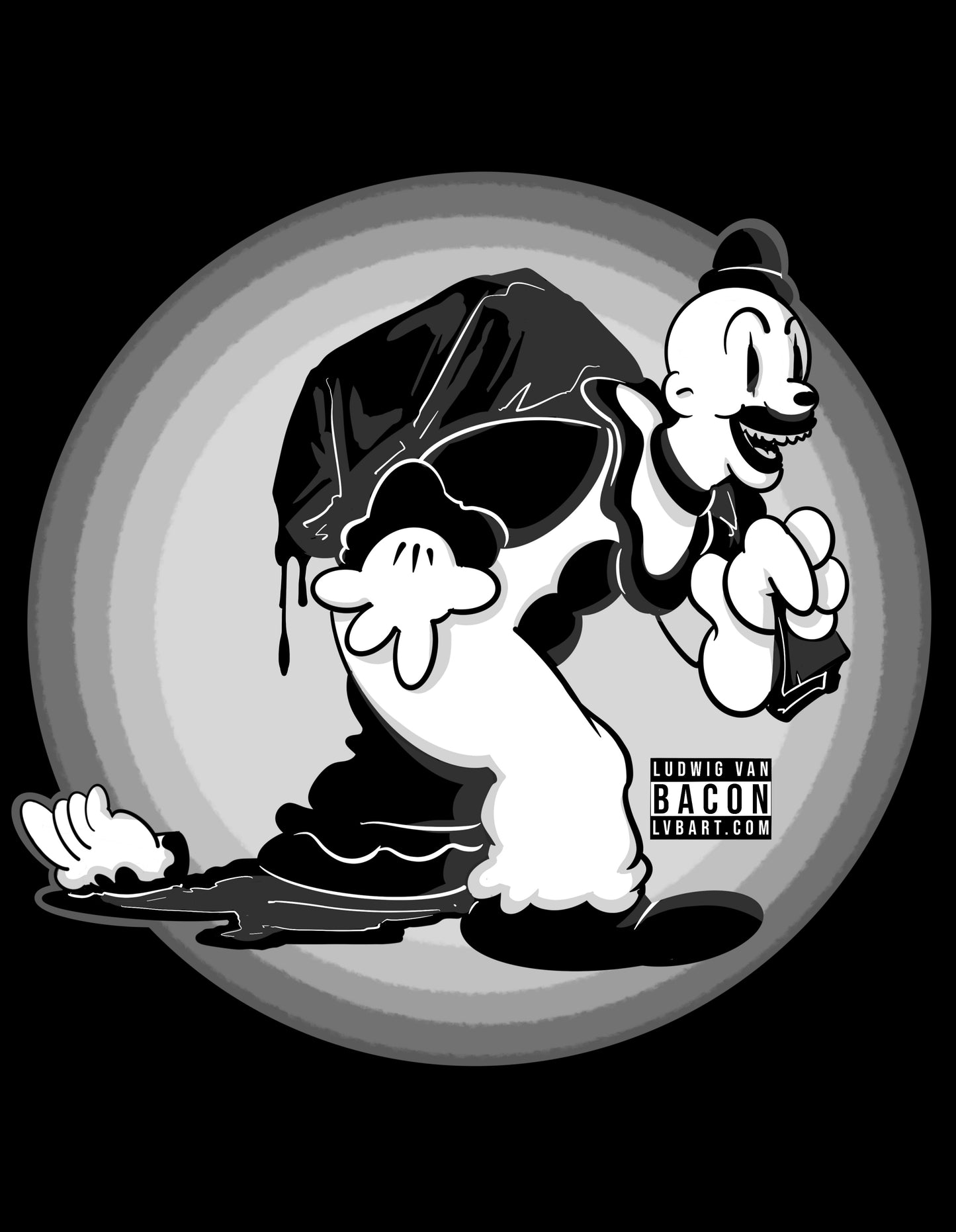 Rubber Hose Clown Fine Art Print