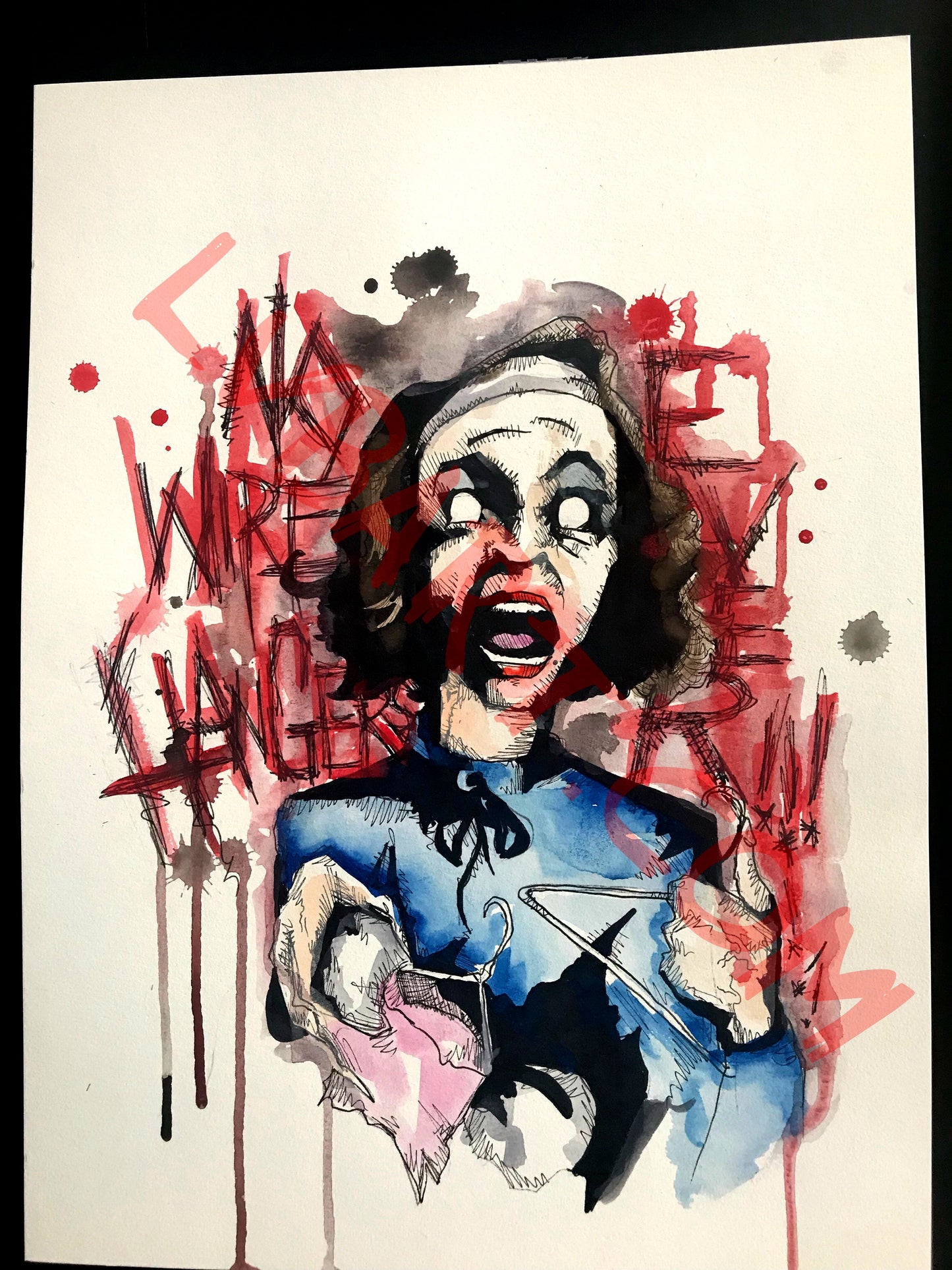 No Wire Hangers 11x15 ORIGINAL Artwork