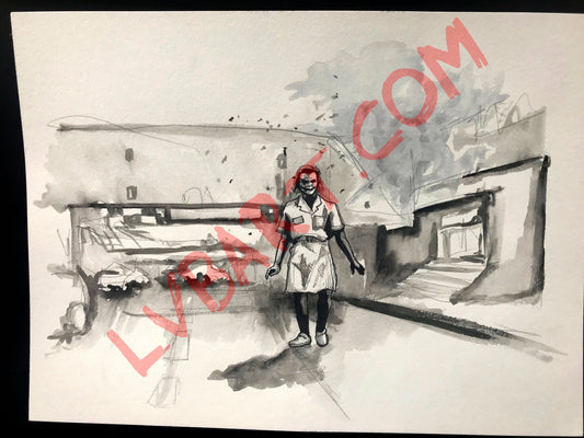 Gasoline and Gunpowder 11x15 ORIGINAL Artwork