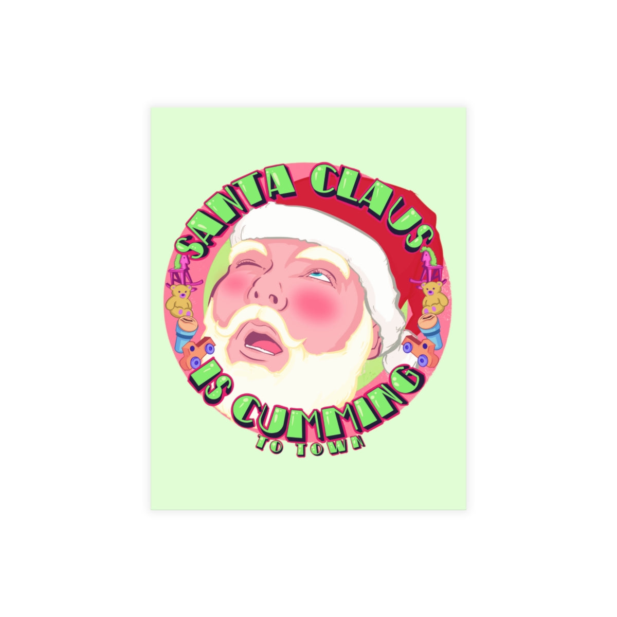 Santa Claus Is Cumming To Town Greeting Card Bundles (10, 30, 50 pcs)
