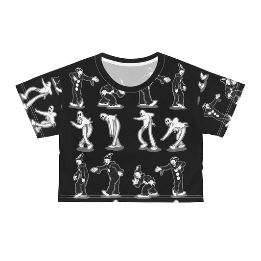 Spooky Two Step AOP Crop Tee