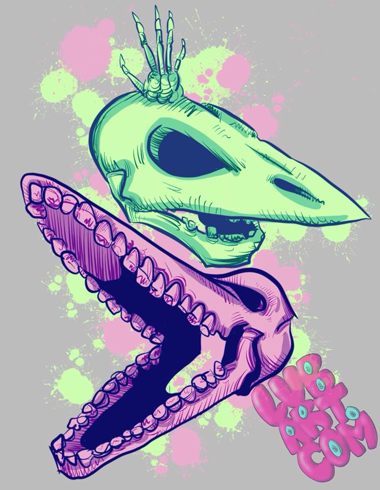 Adam and Barb Skulls Fine Art Print