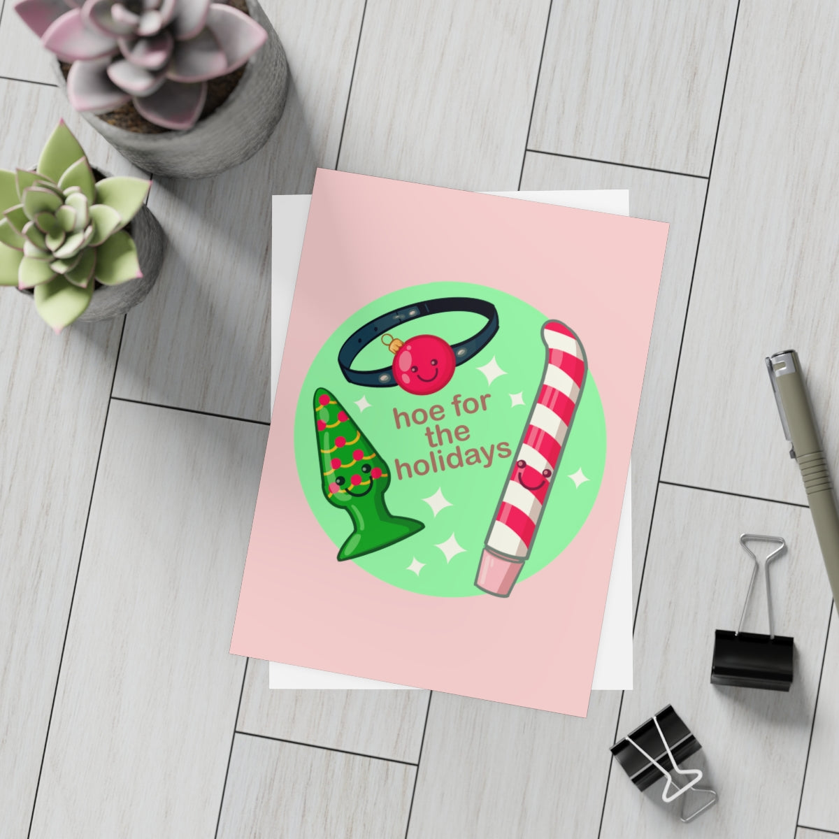 Hoe For The Holidays Greeting Card Bundles (10, 30, 50 pcs)