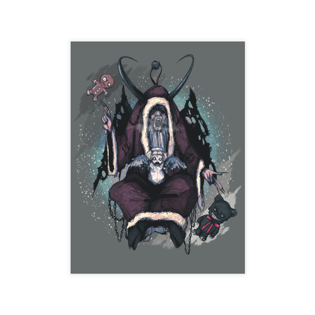 Baphomet Krampus Greeting Card Bundles (10, 30, 50 pcs)