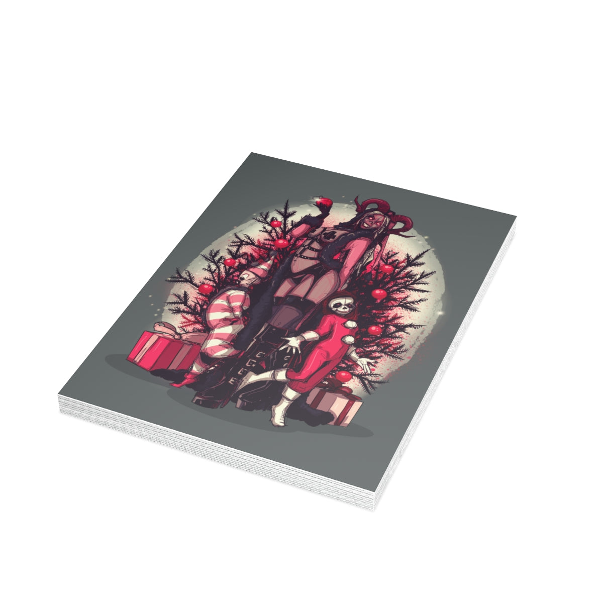 Lady Krampus Greeting Card Bundles (10, 30, 50 pcs)
