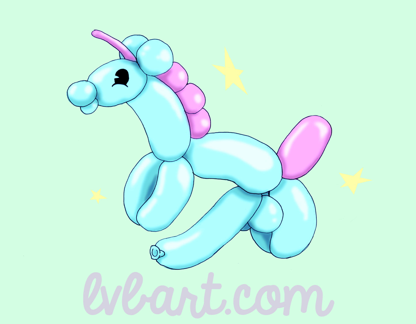 Balloonicorn Fine Art Print
