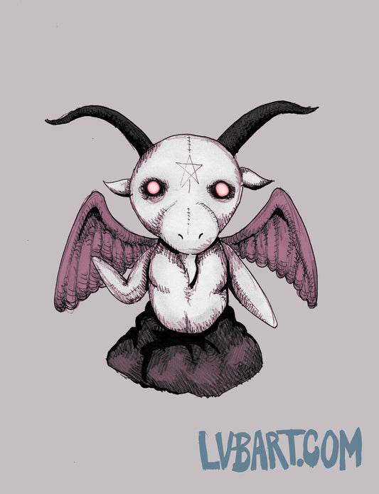 Plushie Baphomet Fine Art Print