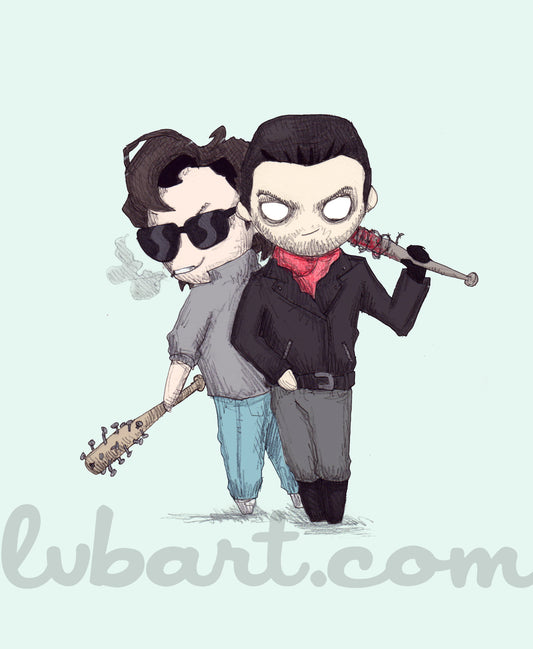 Bat Buddies Fine Art Print