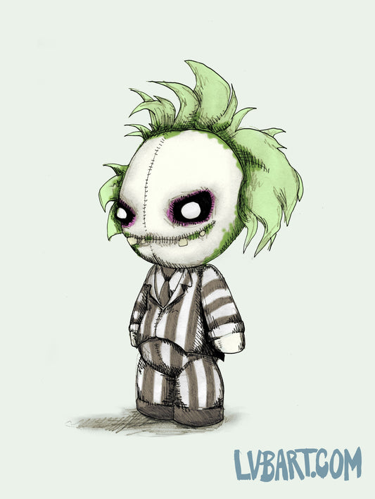 Beetlejuice Plush Fine Art Print