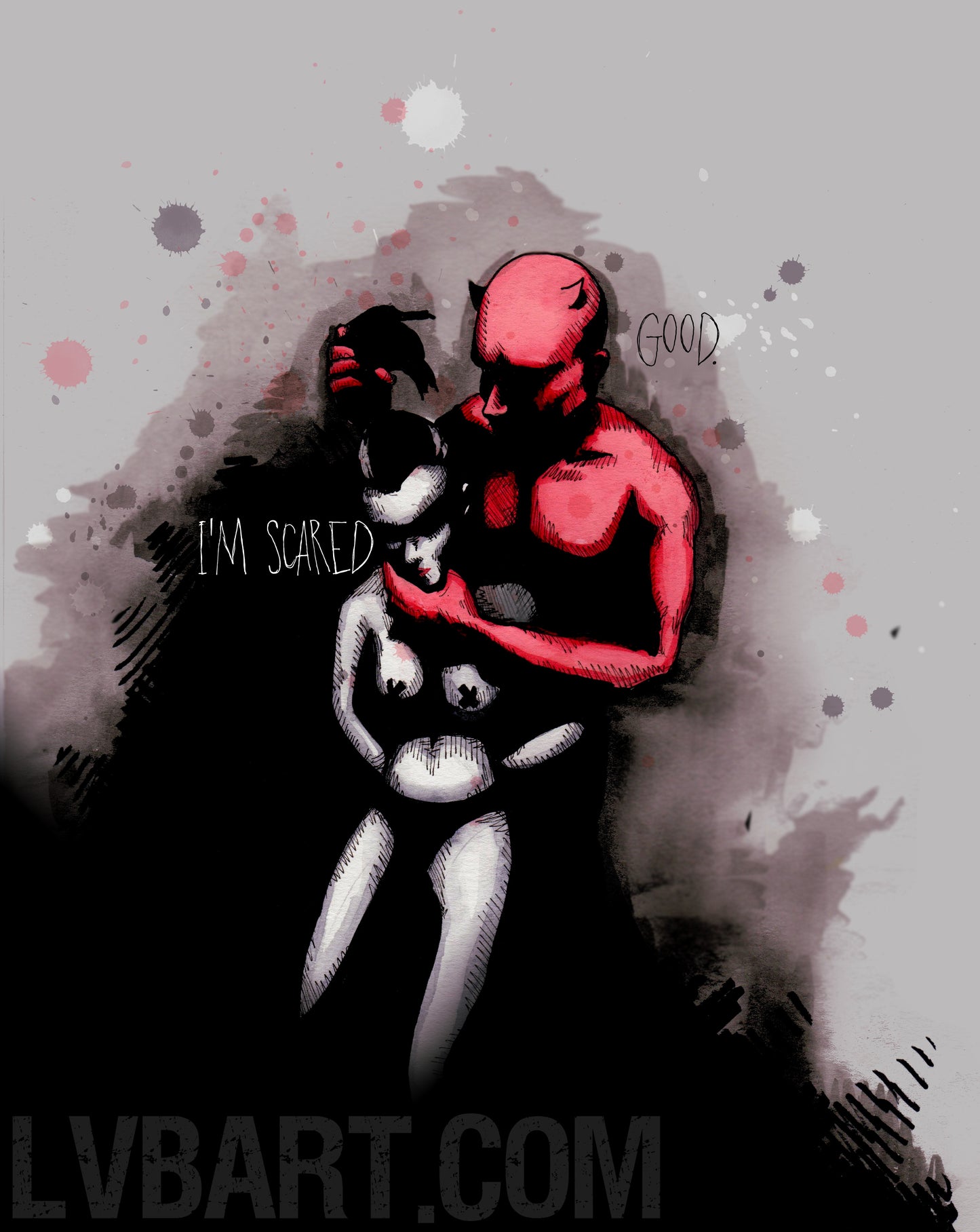 Be Scared Fine Art Print
