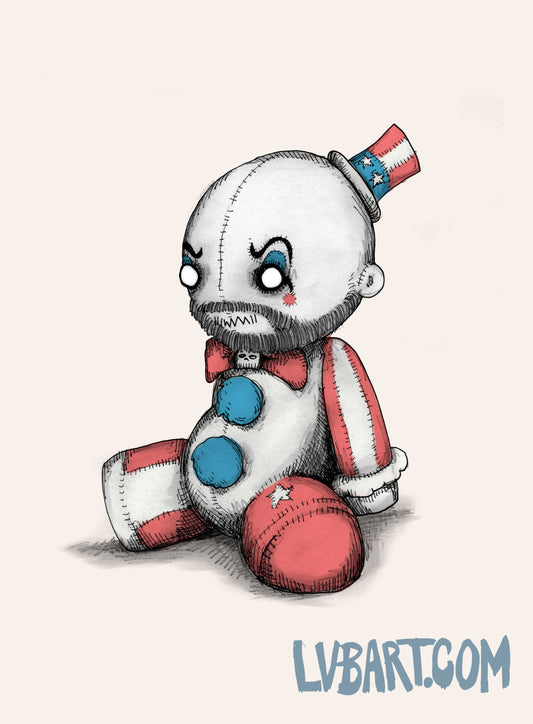 Captain Plushie Fine Art Print