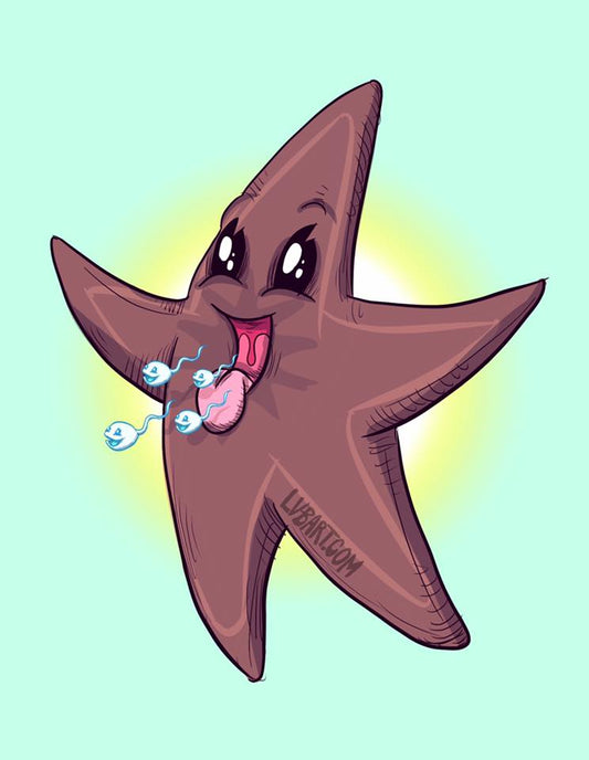 Chocolate Starfish Fine Art Print