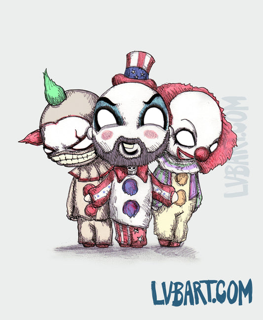 Top Secret Clown Business Fine Art Print