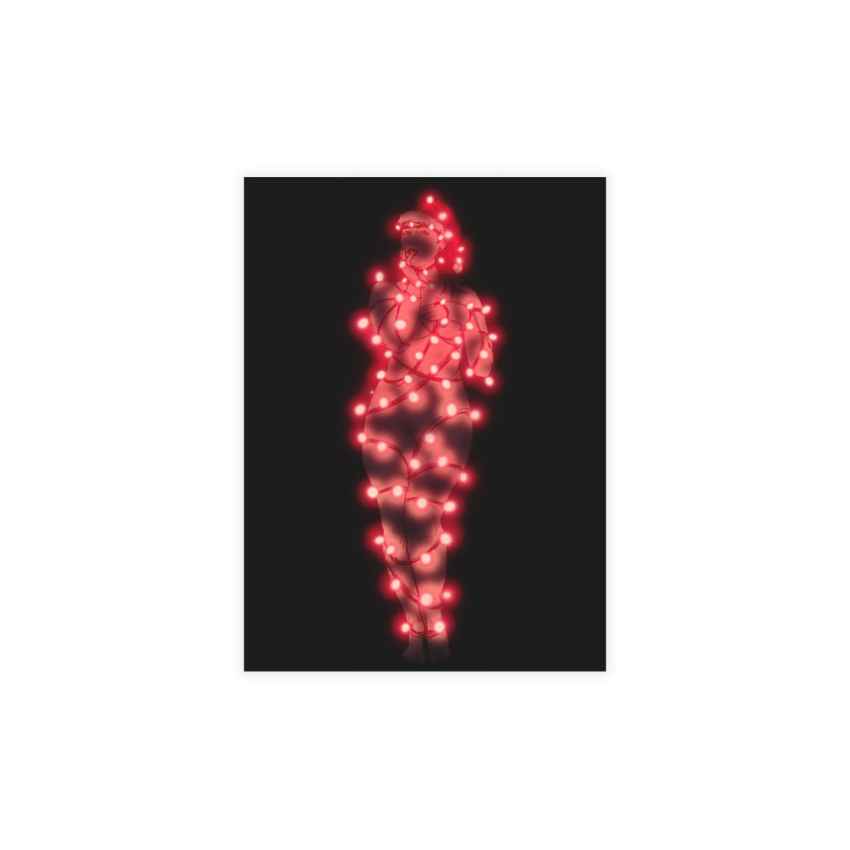 Christmas Lights Greeting Card Bundles (10, 30, 50 pcs)