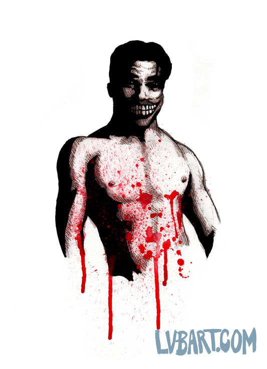 Bloody Mott Clown Fine Art Print