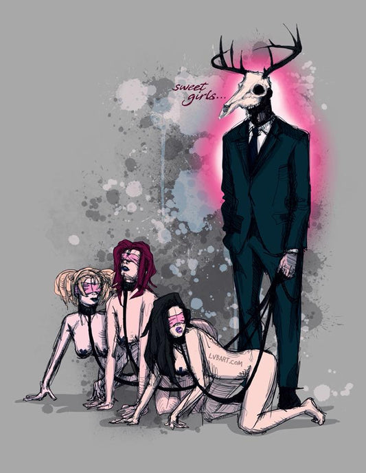 Deer Daddy Series 1: Sweet Girls Fine Art Print