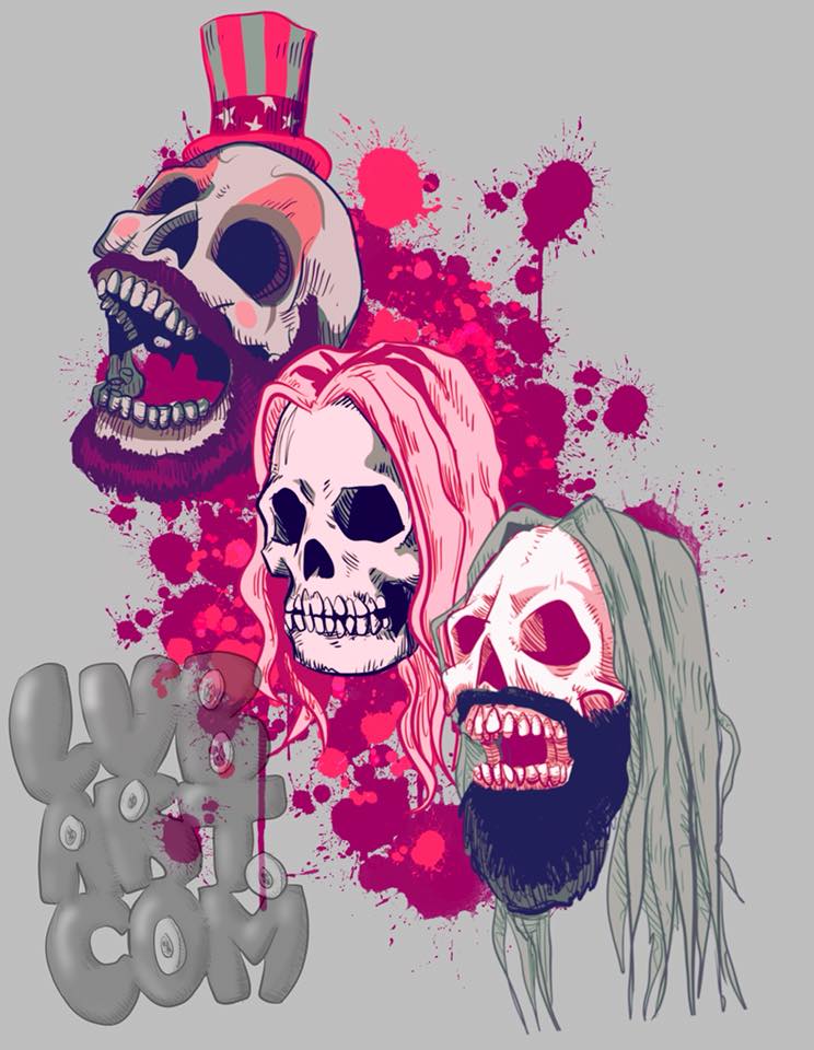 Skulls From Hell Fine Art Print