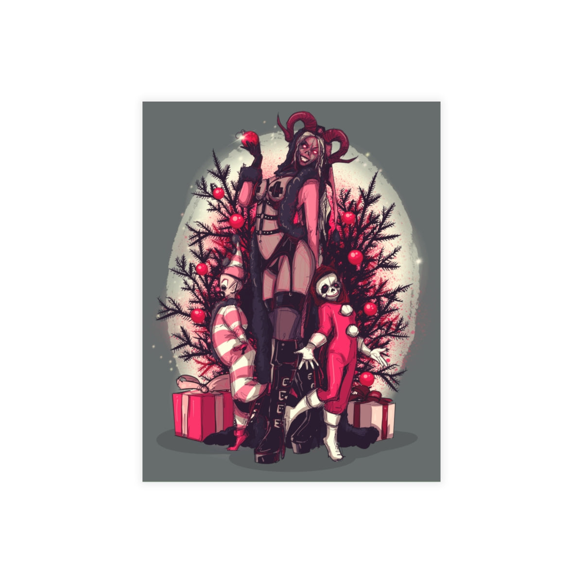 Lady Krampus Greeting Card Bundles (10, 30, 50 pcs)
