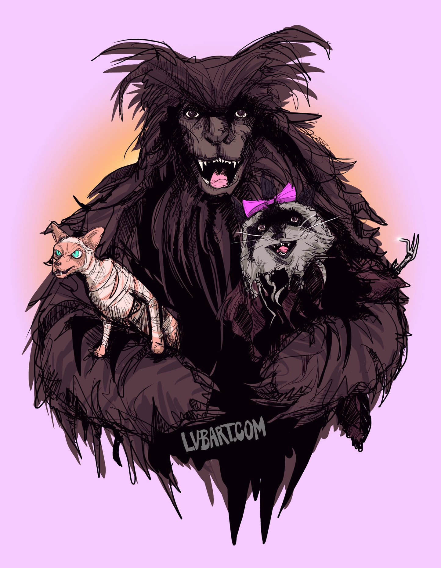 Edgar, Rankle, and Rose Fine Art Print
