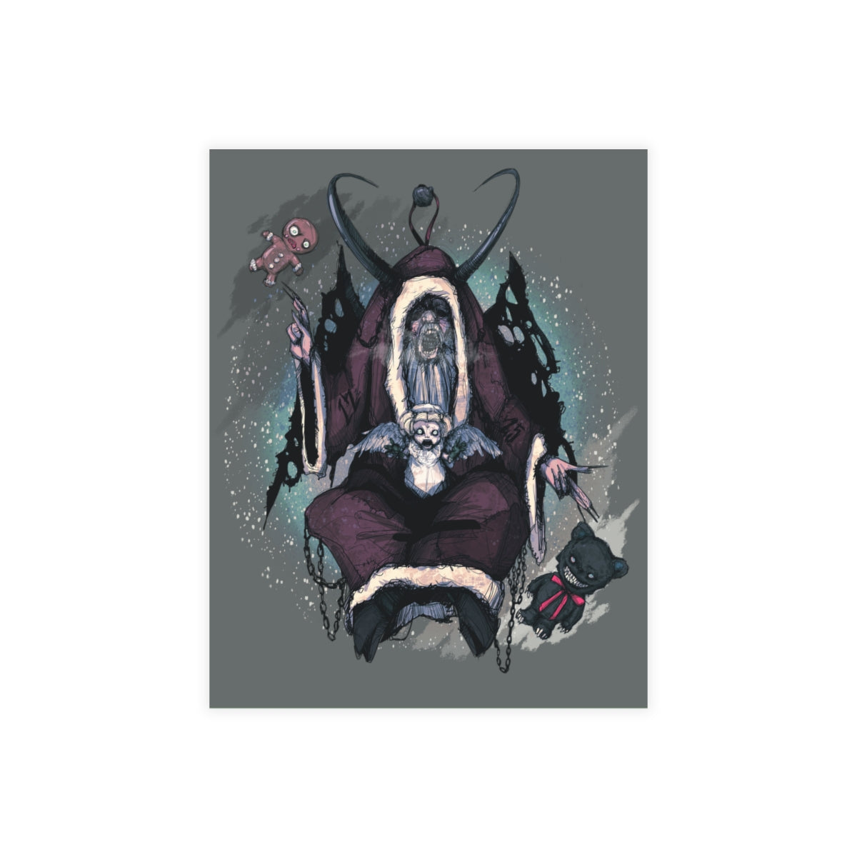 Baphomet Krampus Greeting Card Bundles (10, 30, 50 pcs)