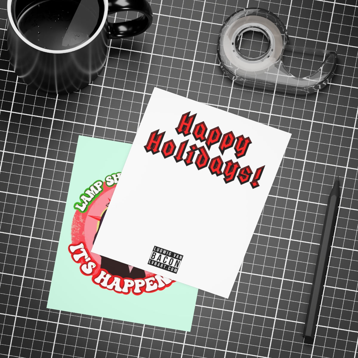 Lampshade On Head Greeting Card Bundles (10, 30, 50 pcs)
