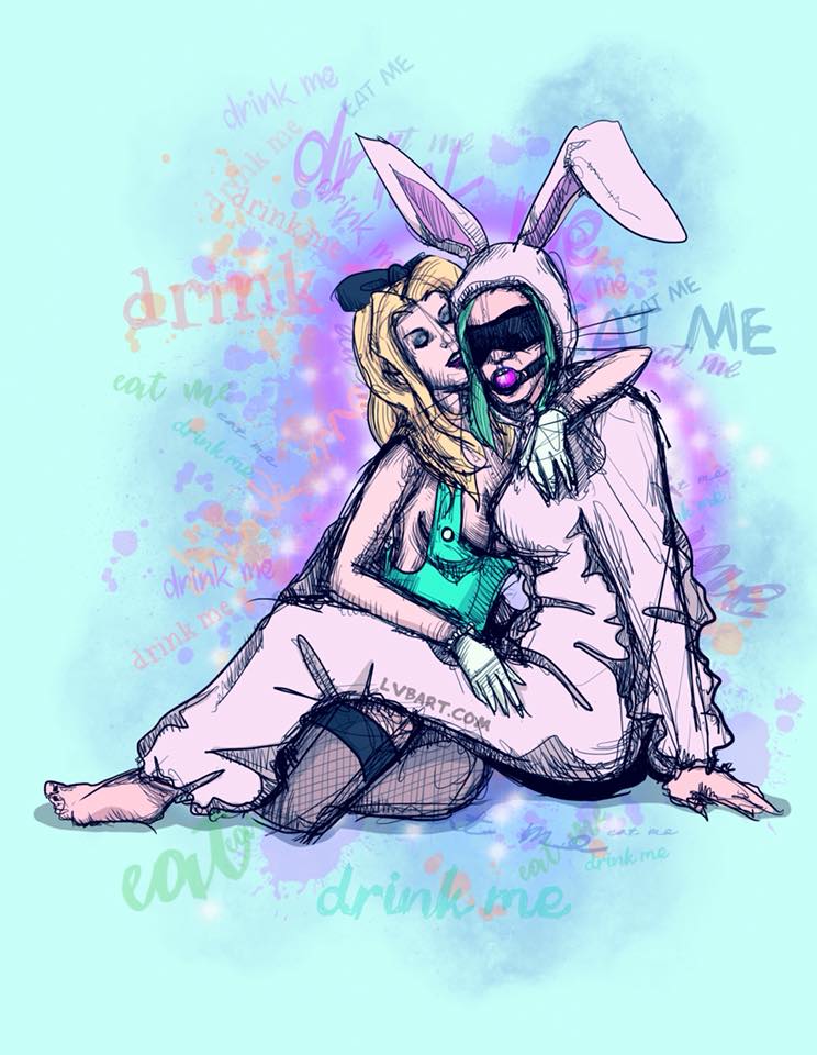 Follow The White Rabbit Fine Art Print