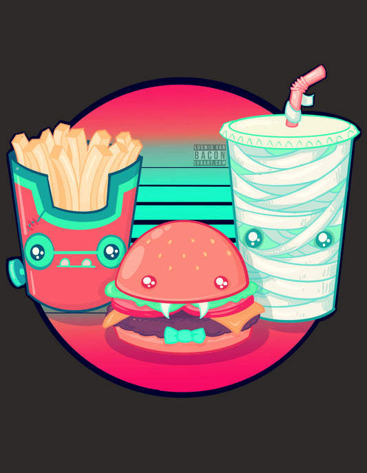 Fright Fast Food Fine Art Print