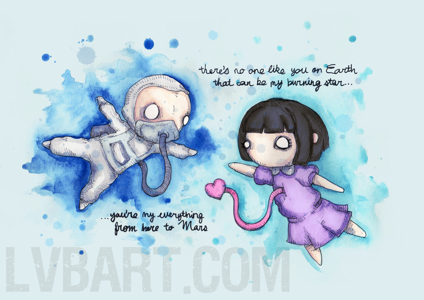 Here To Mars Fine Art Print