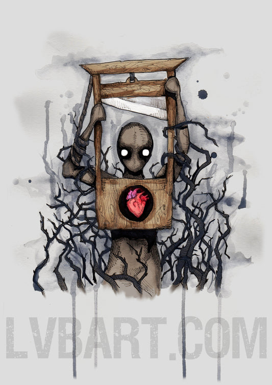 Guillotine Heart Fine Art Print