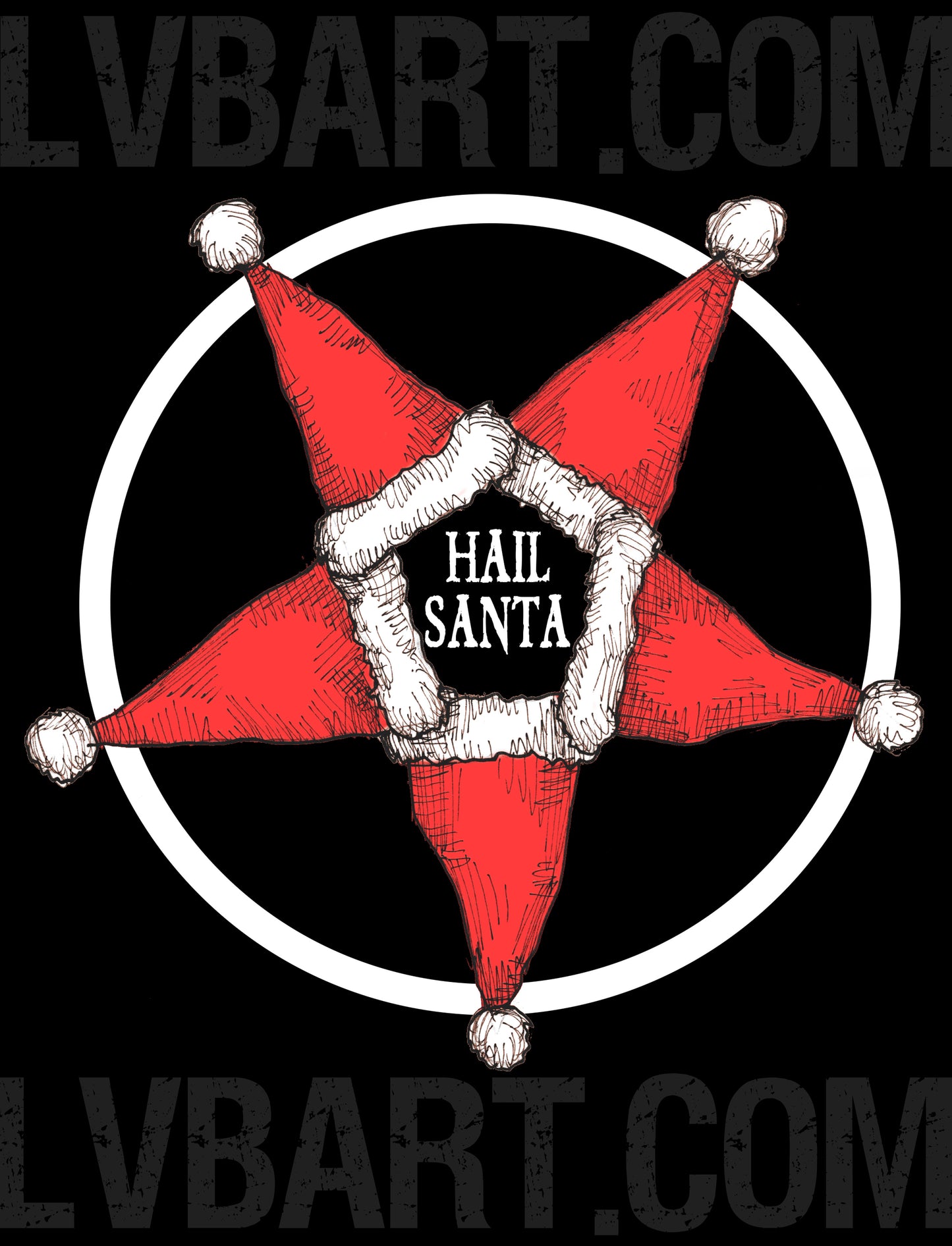 Hail Santa Fine Art Print