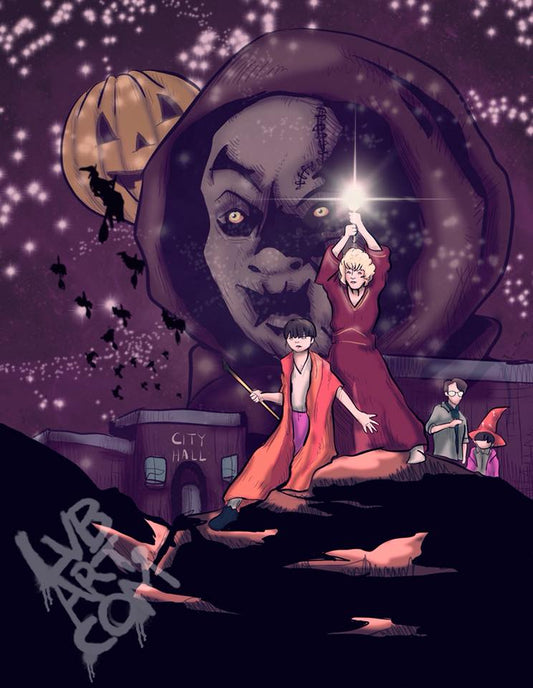 Halloweentown Wars Fine Art Print