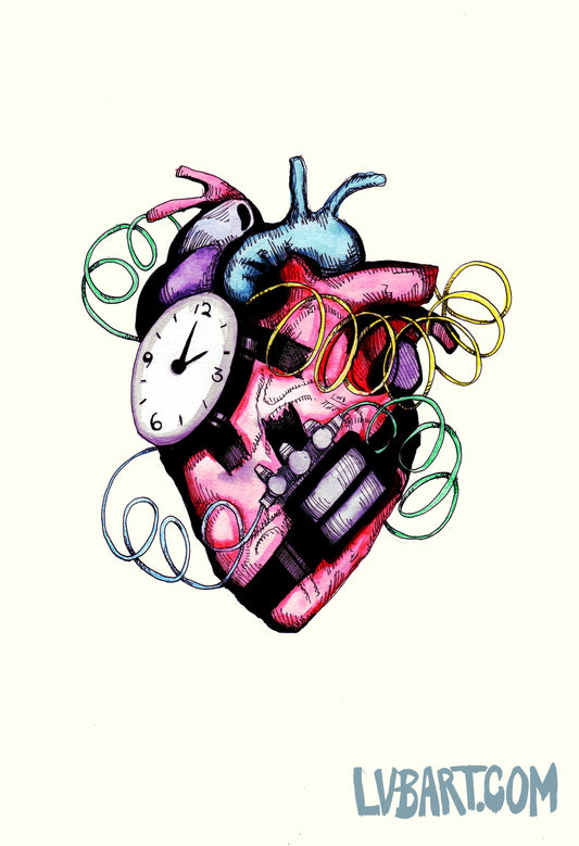 Time Bomb Heart Fine Art Print