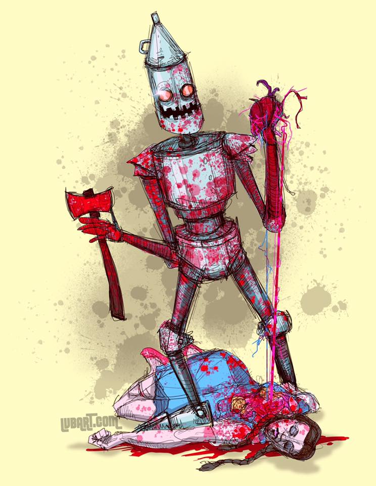 Tin Man Gets A Heart Fine Art Print