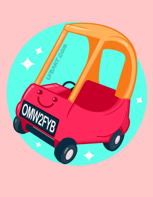 Red Car Fine Art Print