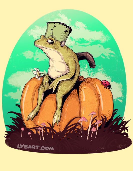 Frogenstein  Fine Art Print