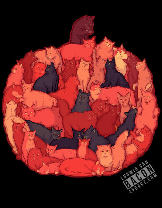 Meow-loween II Fine Art Print