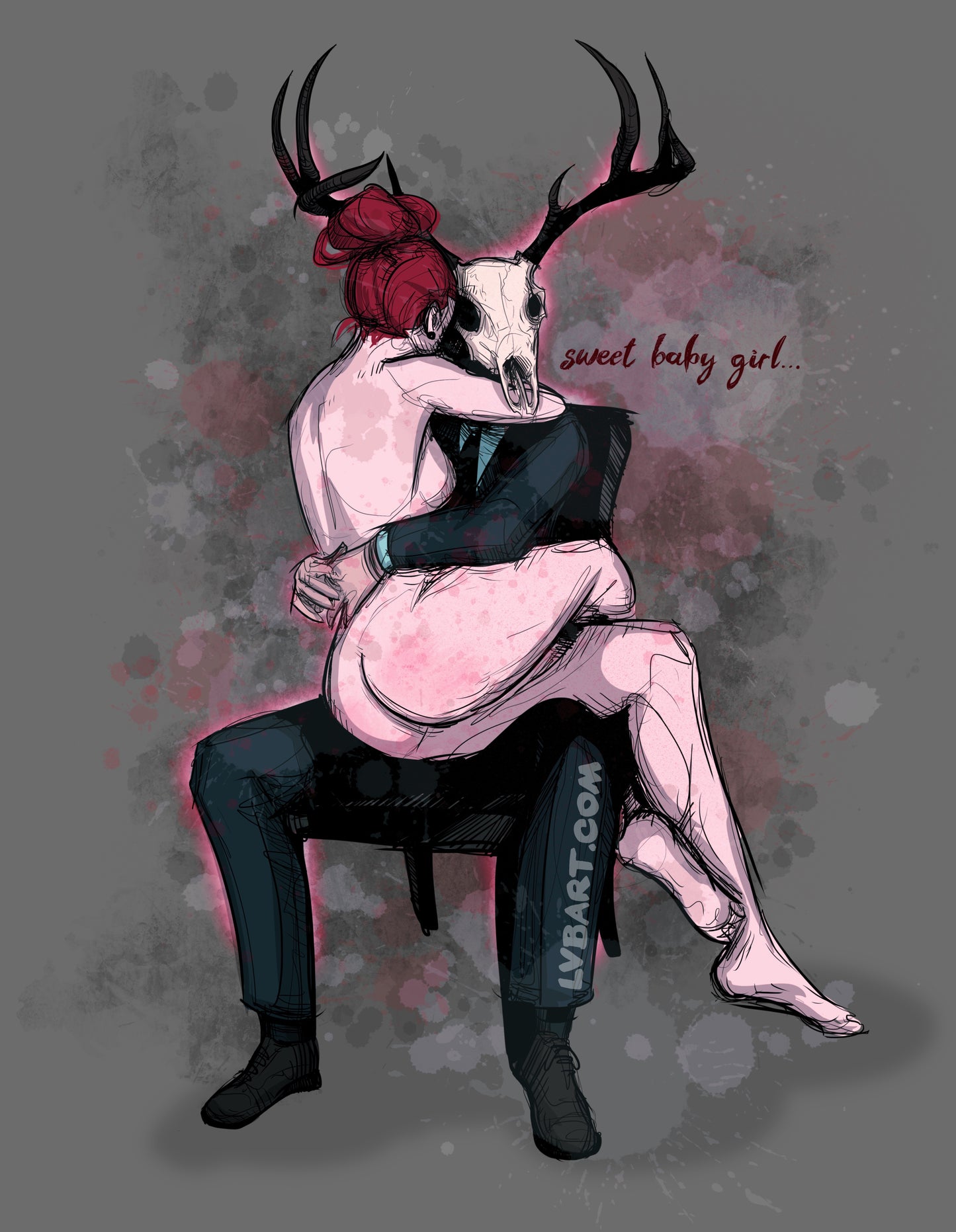 Deer Daddy Series 3: Sweet Baby Girl Fine Art Print