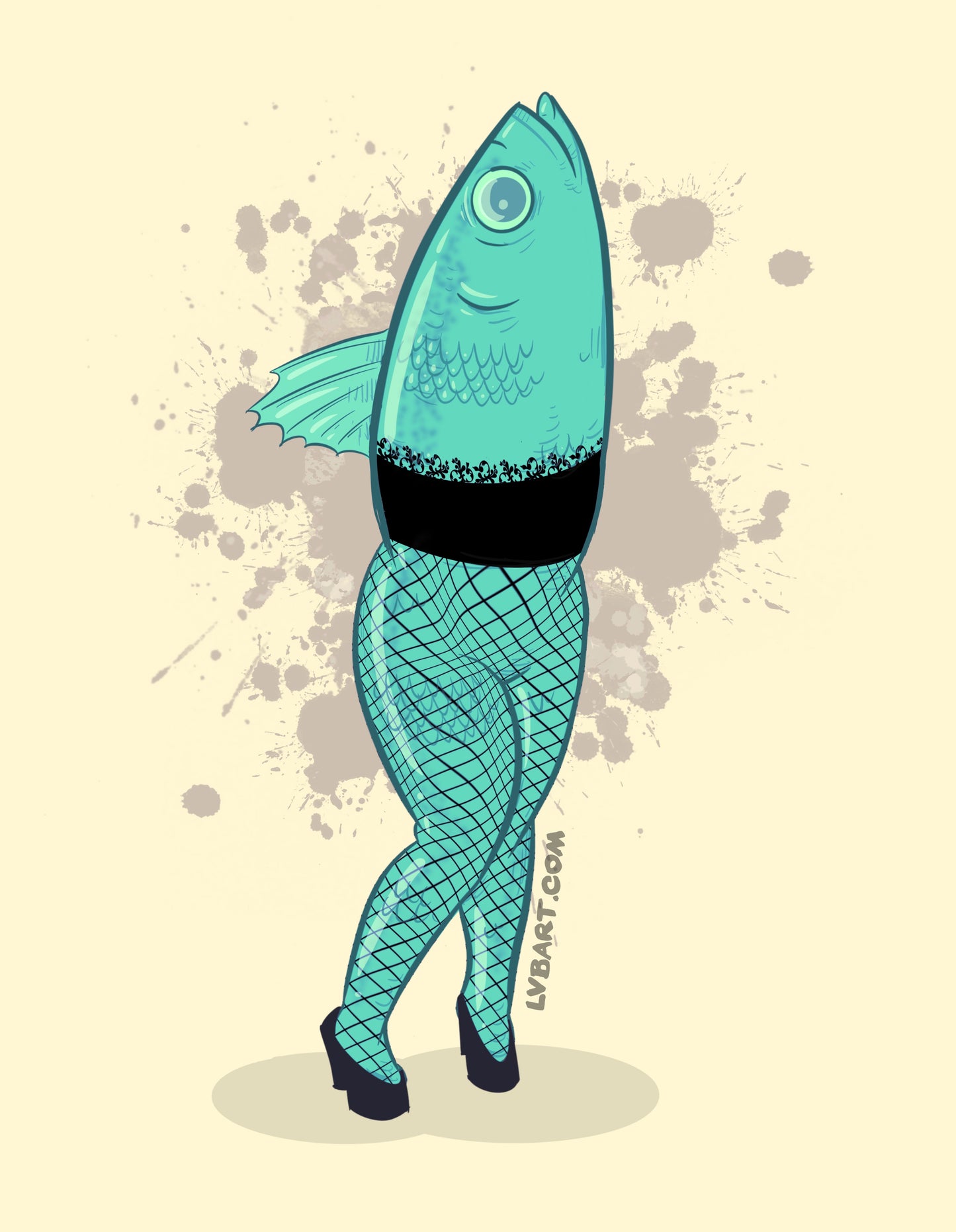 Fishnets Fine Art Print