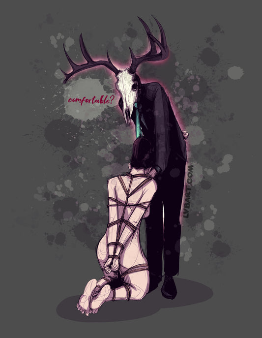 Deer Daddy Series 3: Rope Play Fine Art Print