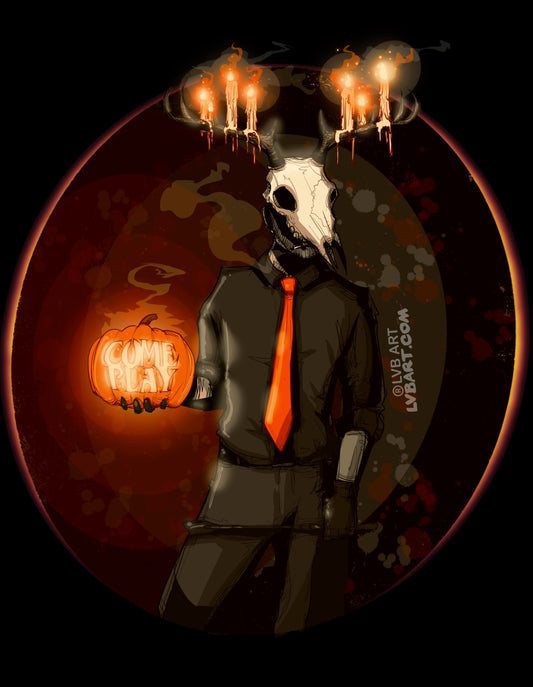 Deer Daddy Series 8: Spooky Daddy Fine Art Print
