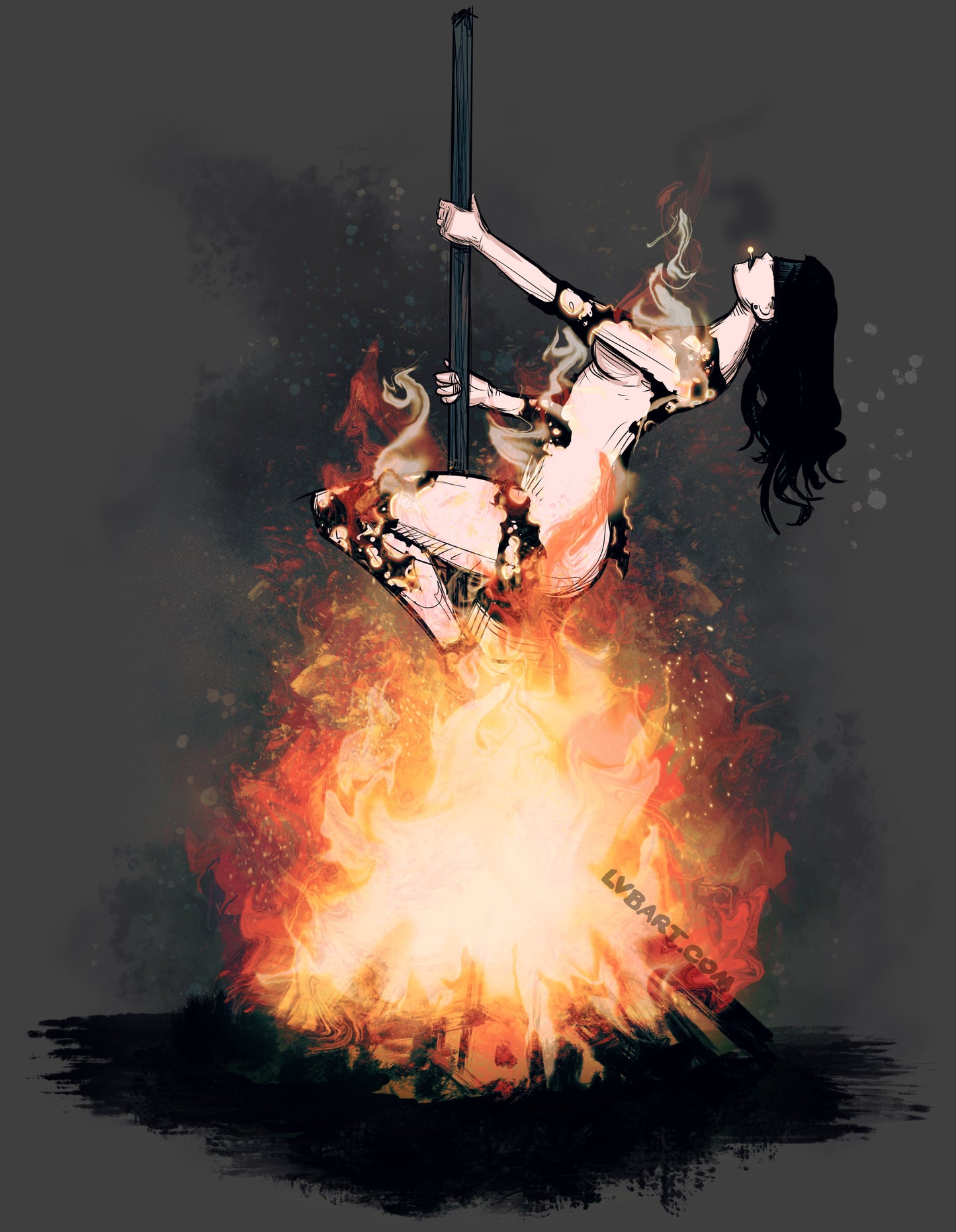 Burned at the Stake Fine Art Print