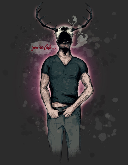 Deer Daddy Series 5: You’re Late Fine Art Print