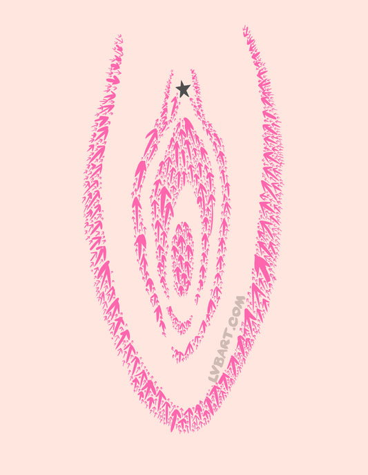 Clitoris Map Fine Art Print