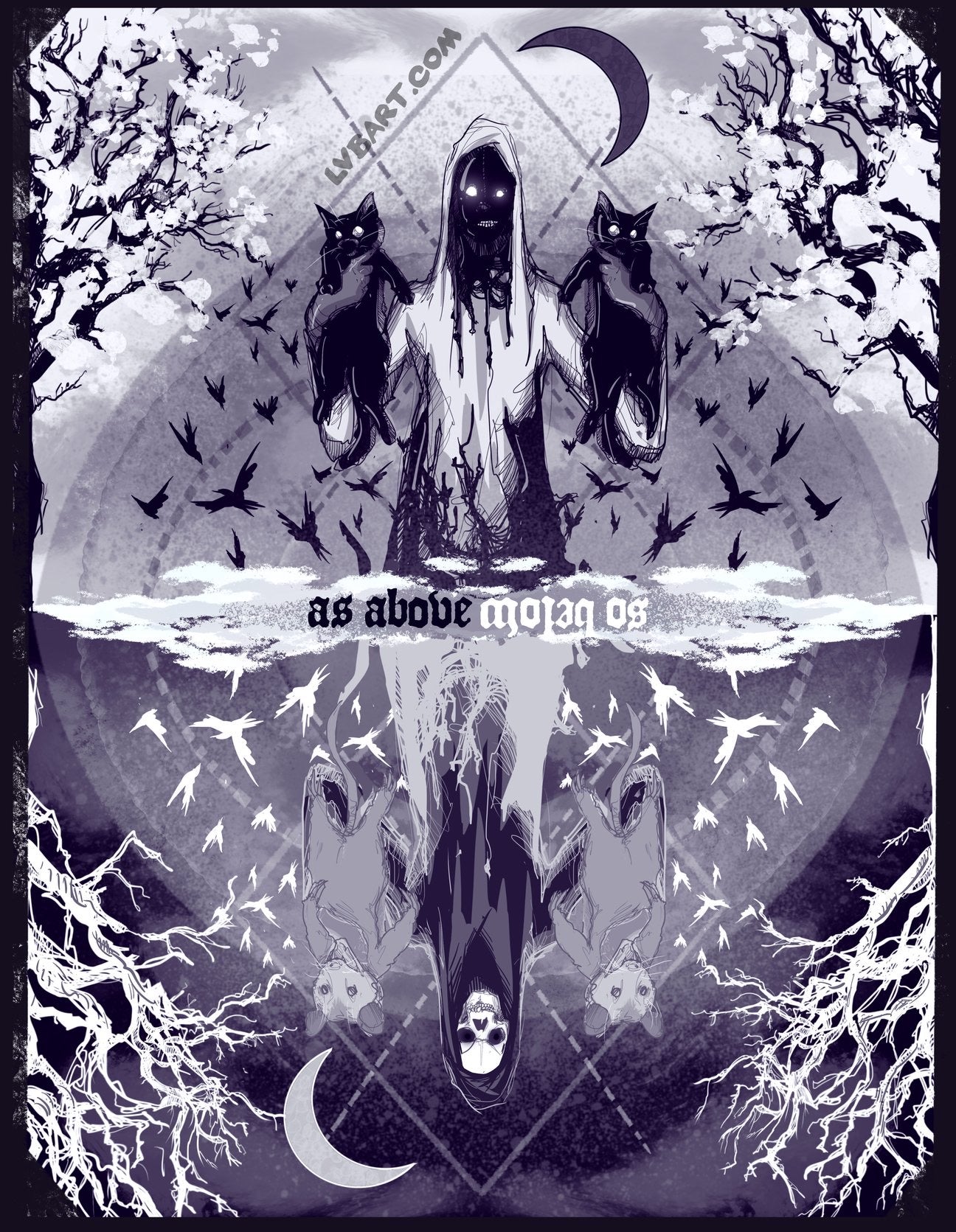 As Above So Below I-IV Four Fine Art Print Pack