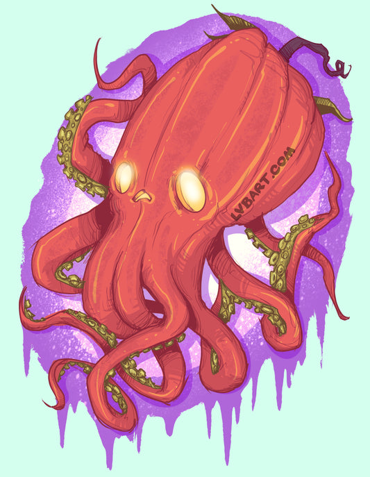OctoPumpkin Fine Art Print