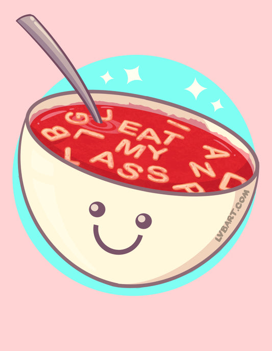 Alphabet Soup Fine Art Print