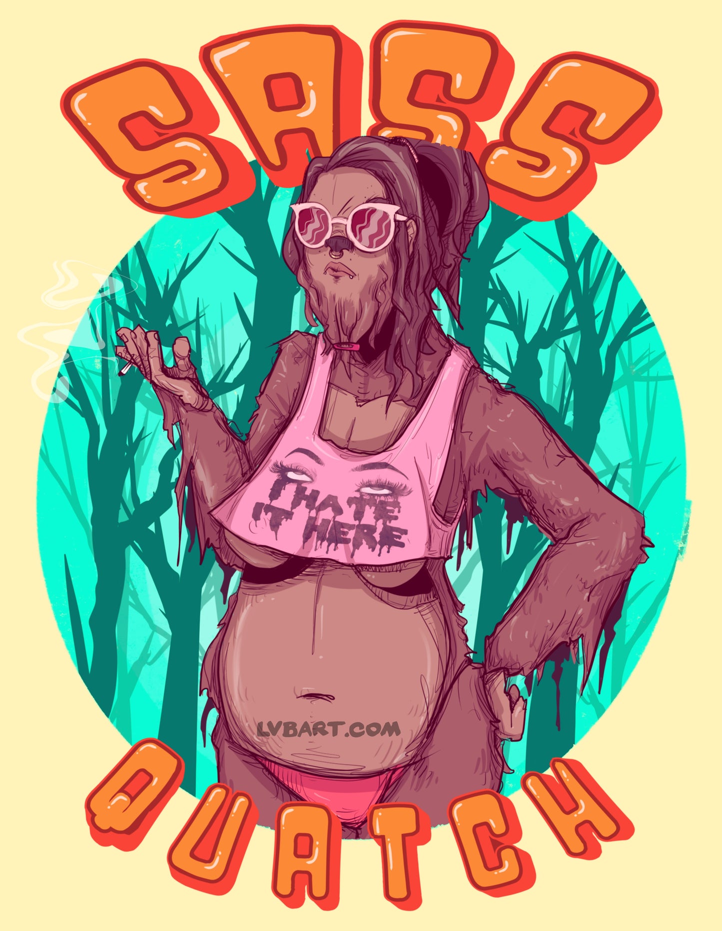 Sass Quatch Fine Art Print