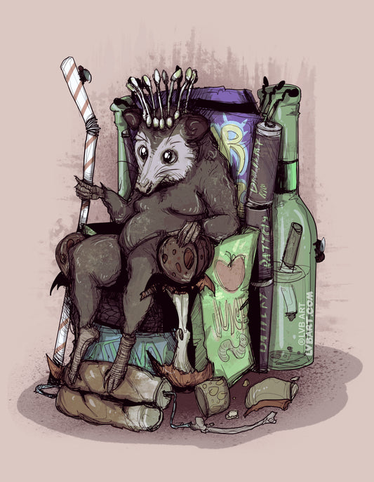 Trash King Fine Art Print