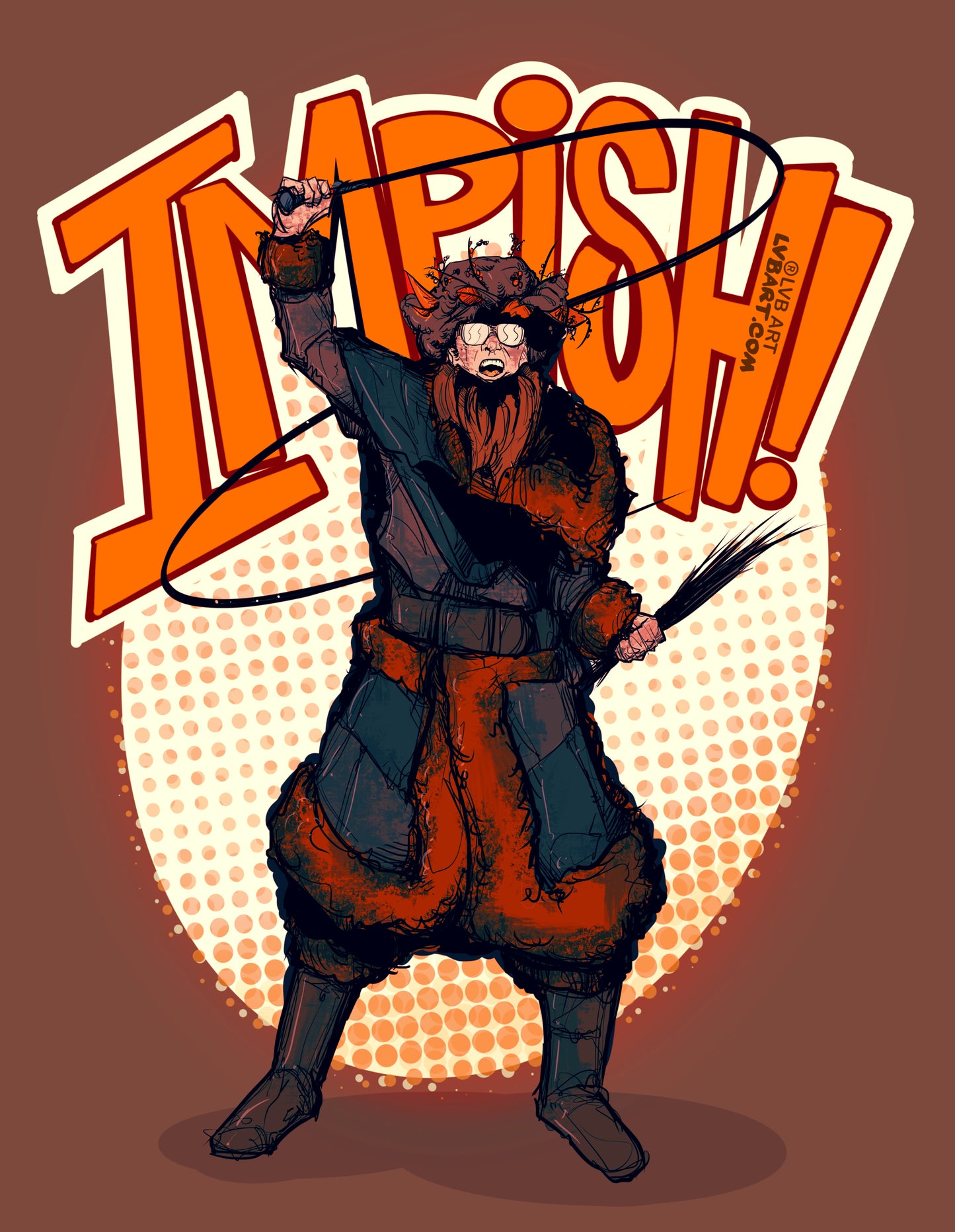 Belsnickel Is Nigh Fine Art Print